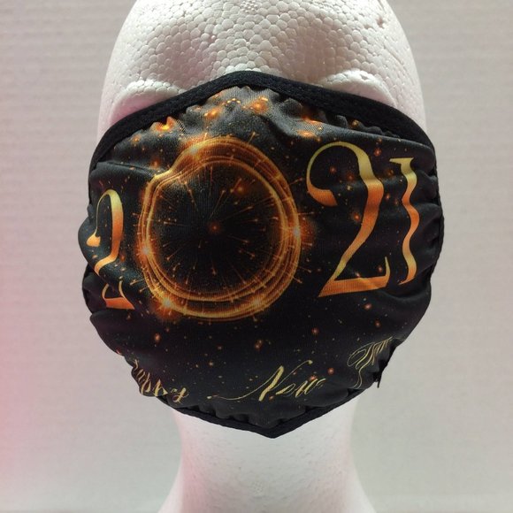 Happy New Years Eve 2021 Face Masks Holidays Party - Picture 13 of 14